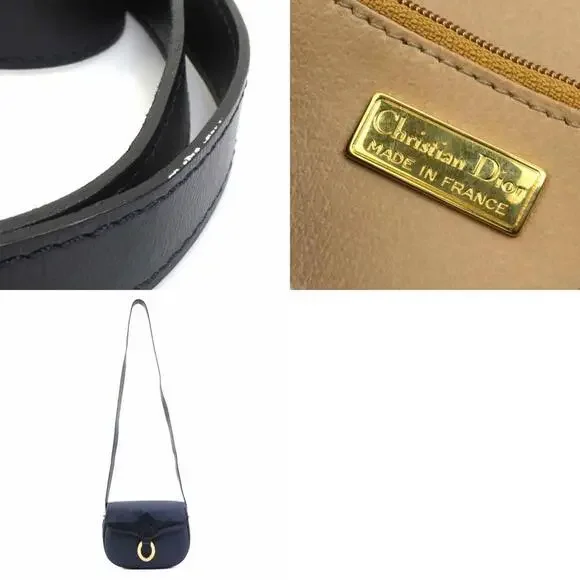 CHRISTIAN DIOR Blue Leather Shoulder Bag - Picture 5 of 5